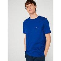 Tommy Hilfiger Regular Fit Essential Flag Logo T-Shirt - Bright Blue