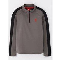 Liverpool Fc Quarter Zip Sweatshirt - Grey