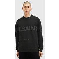 Allsaints Biggy Logo Print Relaxed Sweatshirt - Black