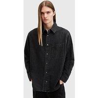 Allsaints Tolhurst Long Sleeve Shirt - Black