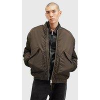 Allsaints Hawk Bomber Jacket - Dark Khaki