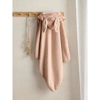 Mamas & Papas Hooded Towel - Welcome To The World Wildflower - Pink