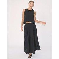 Religion Tanzanite Stud Trim Co-Ord Skirt And Top - Black