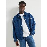 Calvin Klein Jeans Relaxed Shirt Jacket - Indigo