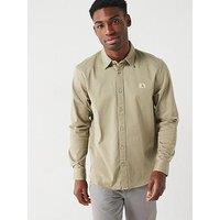 Calvin Klein Jeans Woven Logo Overshirt - Light Green