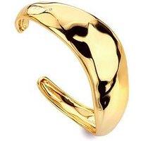 Hot Diamonds Hd X Tg Organic Wave Cuff - Gold Plated