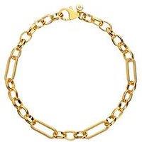 Hot Diamonds Hd X Tg Statement Link Bracelet - Gold Plated