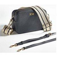 Love Abode Personalised Monogram Cross Body / Shoulder Bag With Two Strap Option.