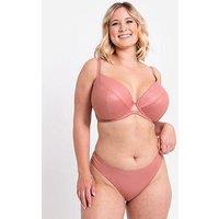 Curvy Kate Lush High Shine Lustrous Thong - Rose Shimmer