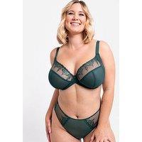 Curvy Kate Flare Full Plunge Side Support Multiway Bra - Emerald Sparkle