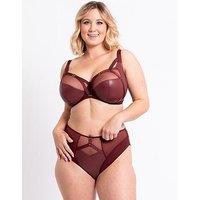 Curvy Kate Enclose Non-Padded Underwired Side Support Balcony Bra - Oxblood