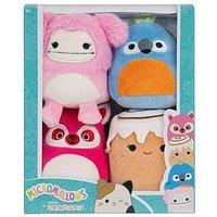 Squishmallows 4 Pack Plush 2.5-Inch Micromallows (Chanel, Brina, Lucia, Tenise)