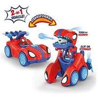 Spiderman Marvel Spidey And His Amazing Friends Spidey-Rex Racer - 8-Inch Vehicle With Sounds That Transforms From Vehicle Into Dinosaur