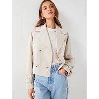 Mango Cropped Trench Jacket