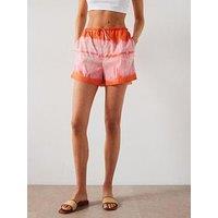 Mango Alicia Tie Dye Shorts - Orange