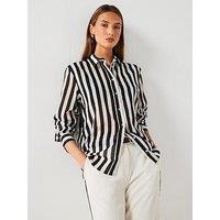 Mango Striped Shirt - White