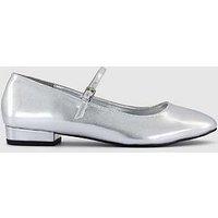 Office Freida Patent Mary Janes - Silver