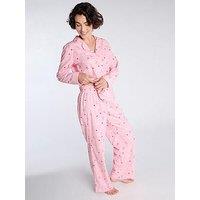 Boux Avenue Dear Santa Fleece Pj In A Bag - Pink Mix