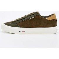 Tommy Hilfiger Vulcanised Low Suede Shoes - Green