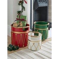 Heaven Sends Metal Containers With Rope Handles Set