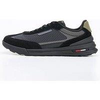Tommy Hilfiger Ripstop Retro Running Shoes - Black