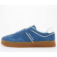 Tommy Jeans Greenwich Suede Retro Trainers - Blue