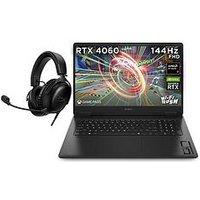 Hp Omen 17-Db0017Na Gaming Laptop With Hyper X Cloud Iii Wired Headset- Rtx 4060 - Amd Ryzen 7 - 16Gb Ram - 512Gb Ssd - 17.3In - Full Hd