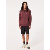 Oakley Mens Lined Mountain Bark Hoodie - Burgundy - Red