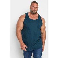 Badrhino Br Aop Leaf Vest - Navy