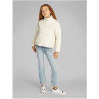 Calvin Klein Jeans Girls Quilted Jacket - Beige