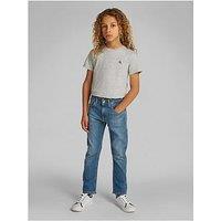 Calvin Klein Jeans Boys Ess. Washed Blue Dad Jeans - Blue