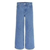 Tommy Hilfiger Girls Mabel Stripe Wide Leg Jeans - Blue