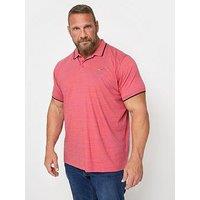 Badrhino Injected Slub Polo Shirt - Pink