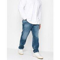 Badrhino Blue Washed Denim Jeans - 30" Leg Length