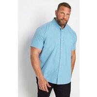 Badrhino Br Light Blue Ss Poplin Shirt