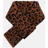 Allsaints Brushed Leopard Scarf - Beige