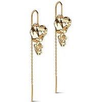 Enamel Copenhagen Kim Earrings, 18Ct Yellow Gold Plated 925 Sterling Silver