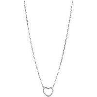 Enamel Copenhagen Heart Necklace, 925 Sterling Silver