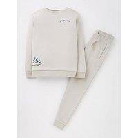 Mini V By Very Boys Dinosaur Sweat And Short Set