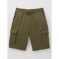 V By Very Boys Cargo Sweat Shorts - Khaki