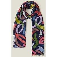 Accessorize Abstract Brushstrokes Scarf