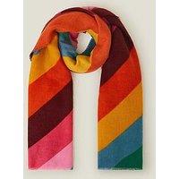 Accessorize Rainbow Stripe Blanket