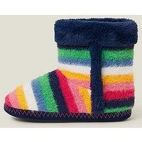 Accessorize Bright Stripe Slipper Boot - Multi