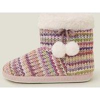 Accessorize Striped Knitted Boot - Multi