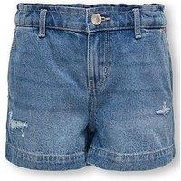 Only Kids Girls Comet Wide Leg Denim Shorts