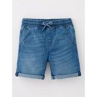 Mini V By Very Boys Pull On Denim Shorts - Light Wash