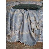 Joules Bridle 100% Cotton Percale Throw 140X180Cm- Blue