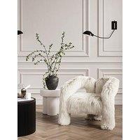 Lpd Home Freyja Faux Fur Chair - Ivory