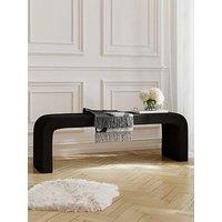 Lpd Home Ren Black Boucle Bench