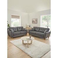 Very Home Halstow Fabric 3 Seater + 2 Seater Sofa Set (Buy & Save!)